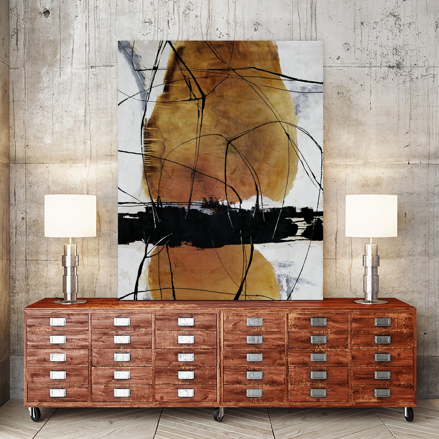 Magic Saw by Daleno Art on GIANT ART - brown abstract