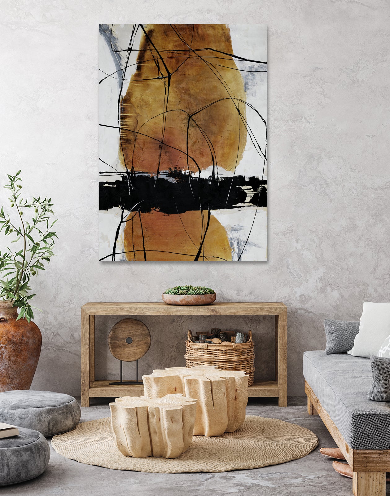 Magic Saw by Daleno Art on GIANT ART - brown abstract