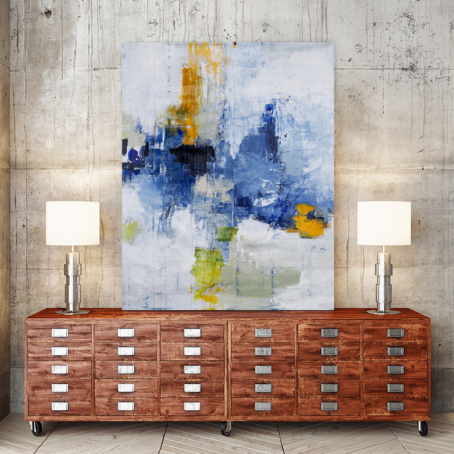 Created In Travel by Daleno Art on GIANT ART - blue abstract