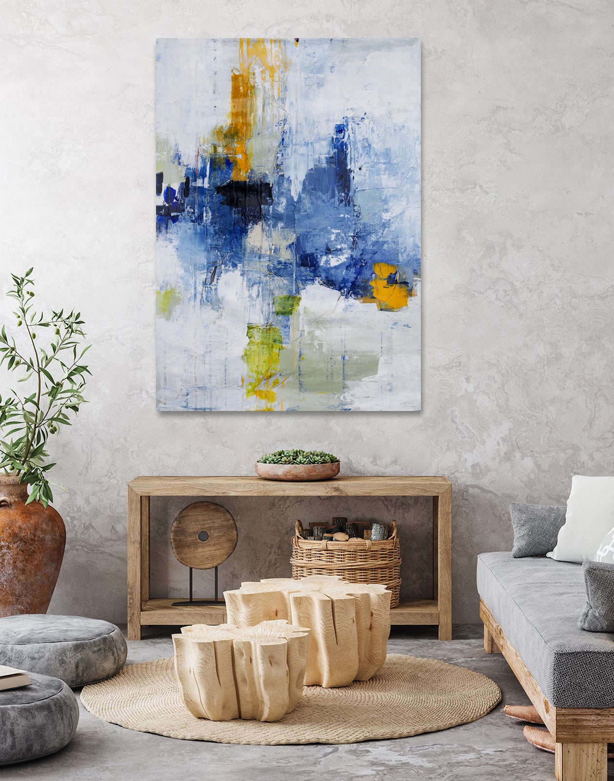 Created In Travel by Daleno Art on GIANT ART - blue abstract