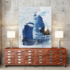 Toss Up II by Daleno Art on GIANT ART - blue abstract