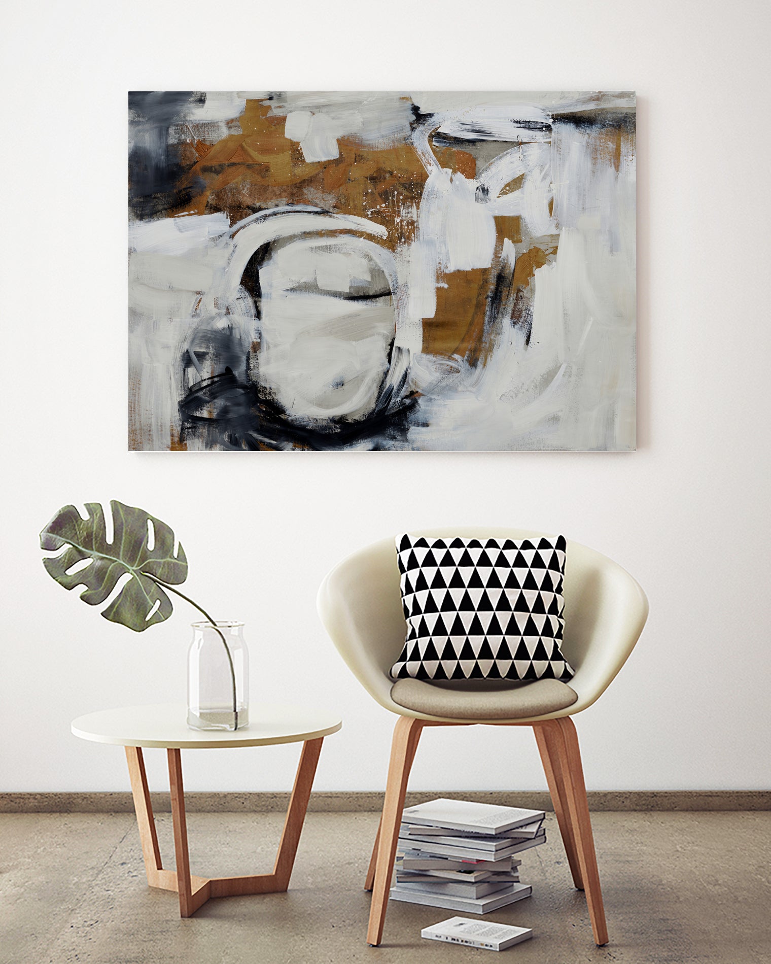 Blanket Wrapped by Daleno Art on GIANT ART - brown abstract