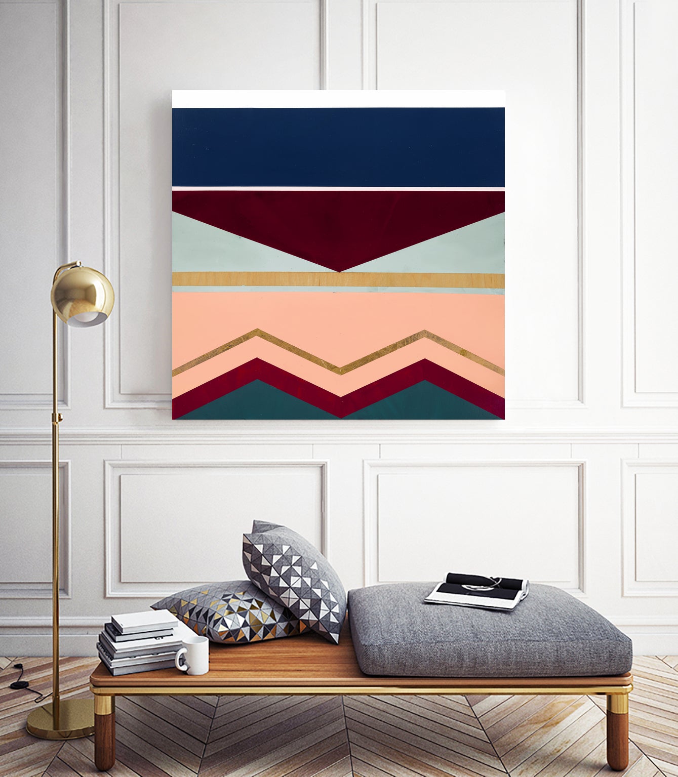 On the Boards #2 by STA Studio on GIANT ART - beige abstract pattern