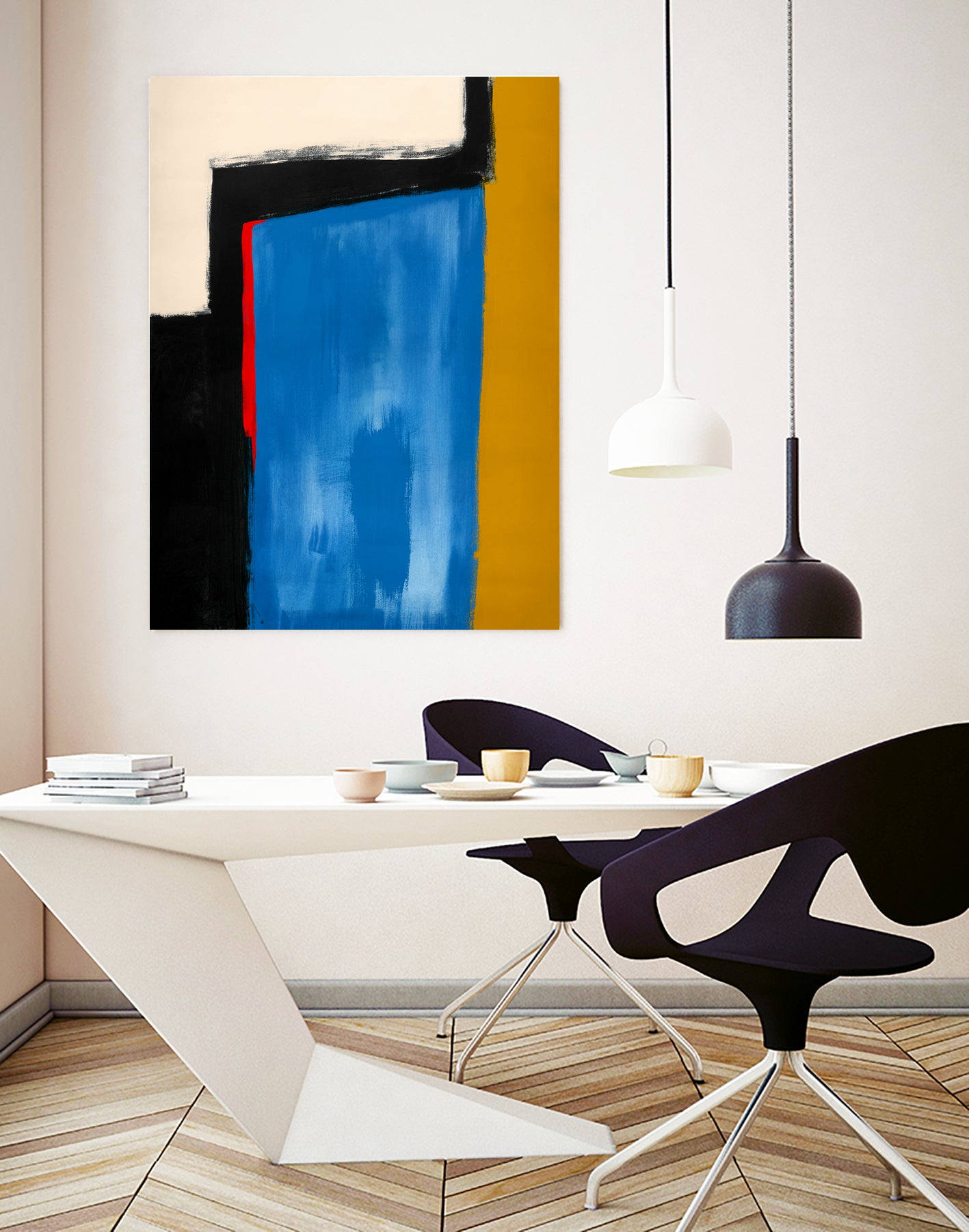 Block Field 5 by Jo Stearns on GIANT ART - black abstract pattern