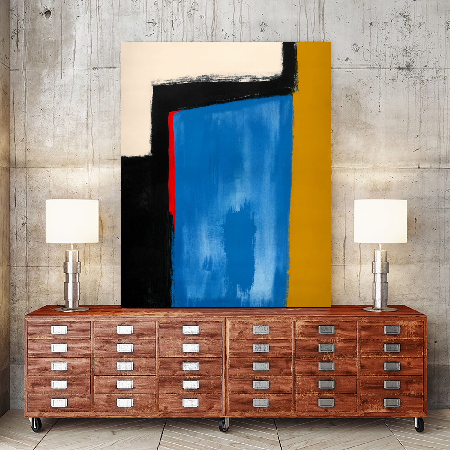 Block Field 5 by Jo Stearns on GIANT ART - black abstract pattern