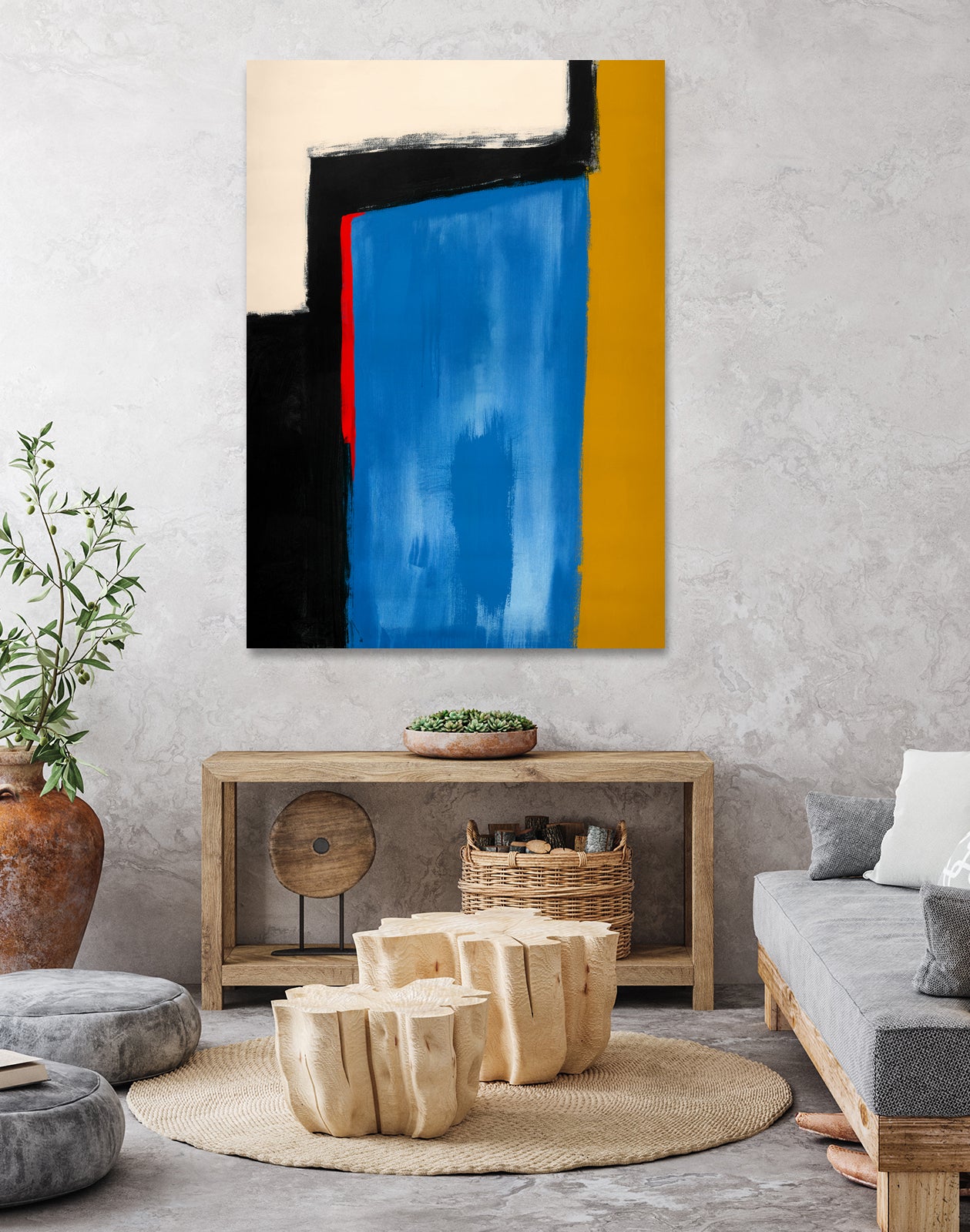 Block Field 5 by Jo Stearns on GIANT ART - black abstract pattern