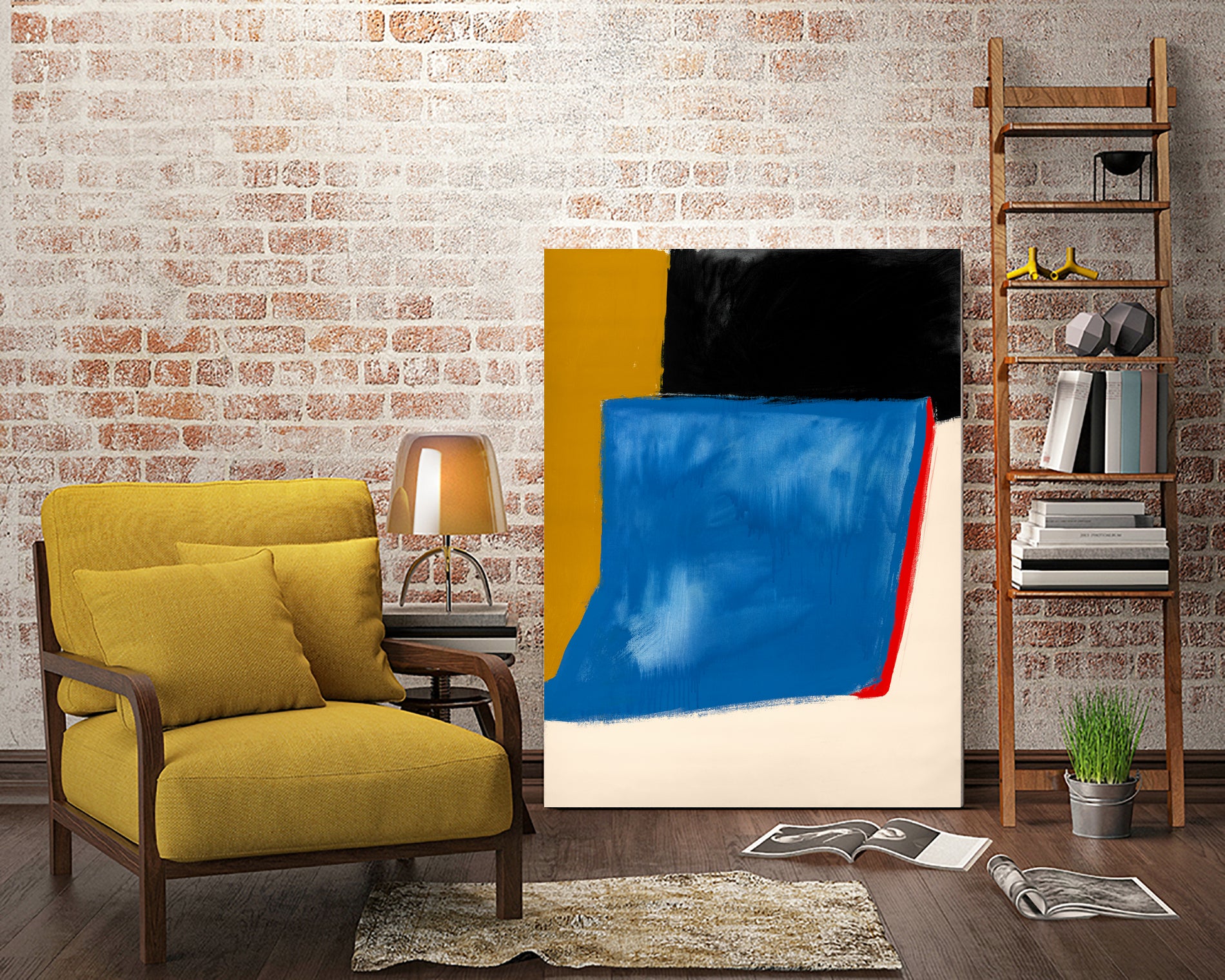 Block Field 6 by Jo Stearns on GIANT ART - black abstract pattern