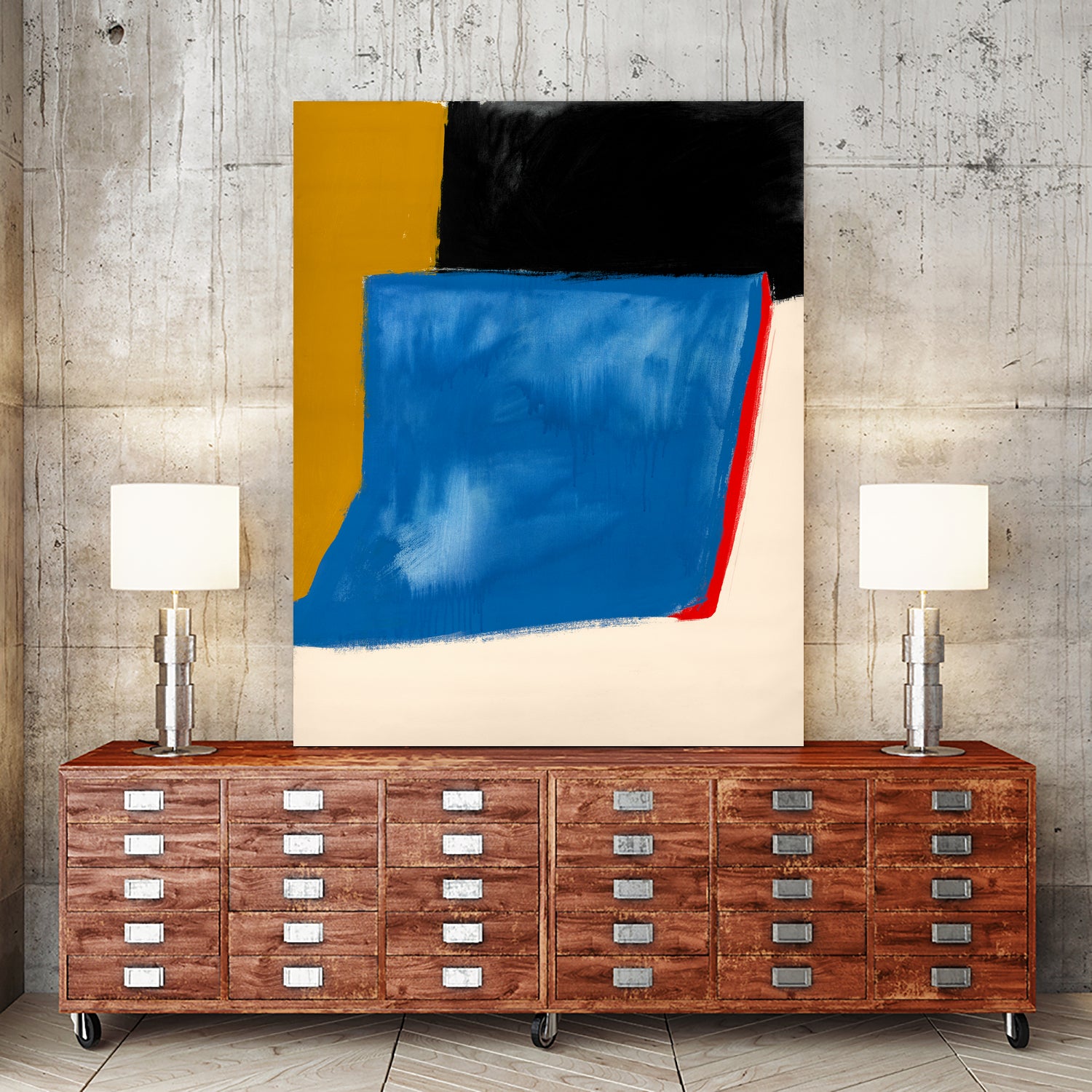 Block Field 6 by Jo Stearns on GIANT ART - black abstract pattern