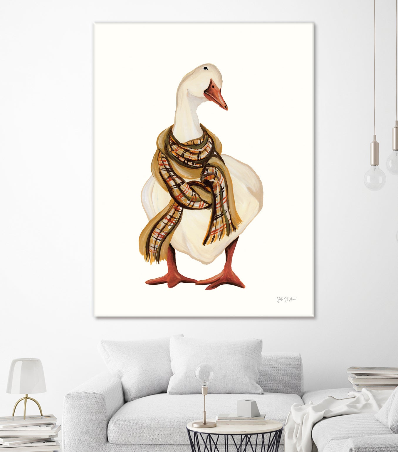 Goose with Scarf by Yvette St. Amant on GIANT ART - animal