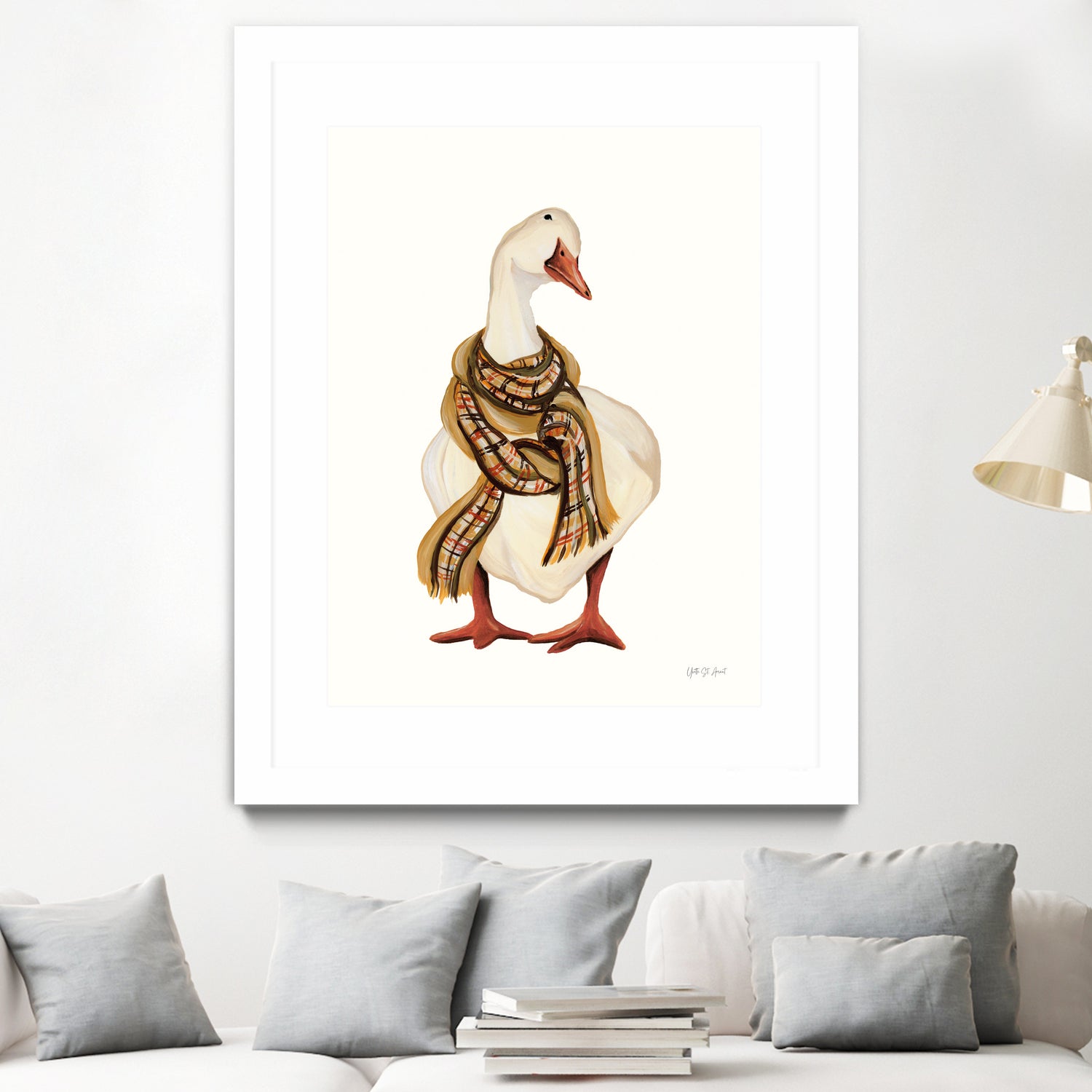 Goose with Scarf by Yvette St. Amant on GIANT ART - animal