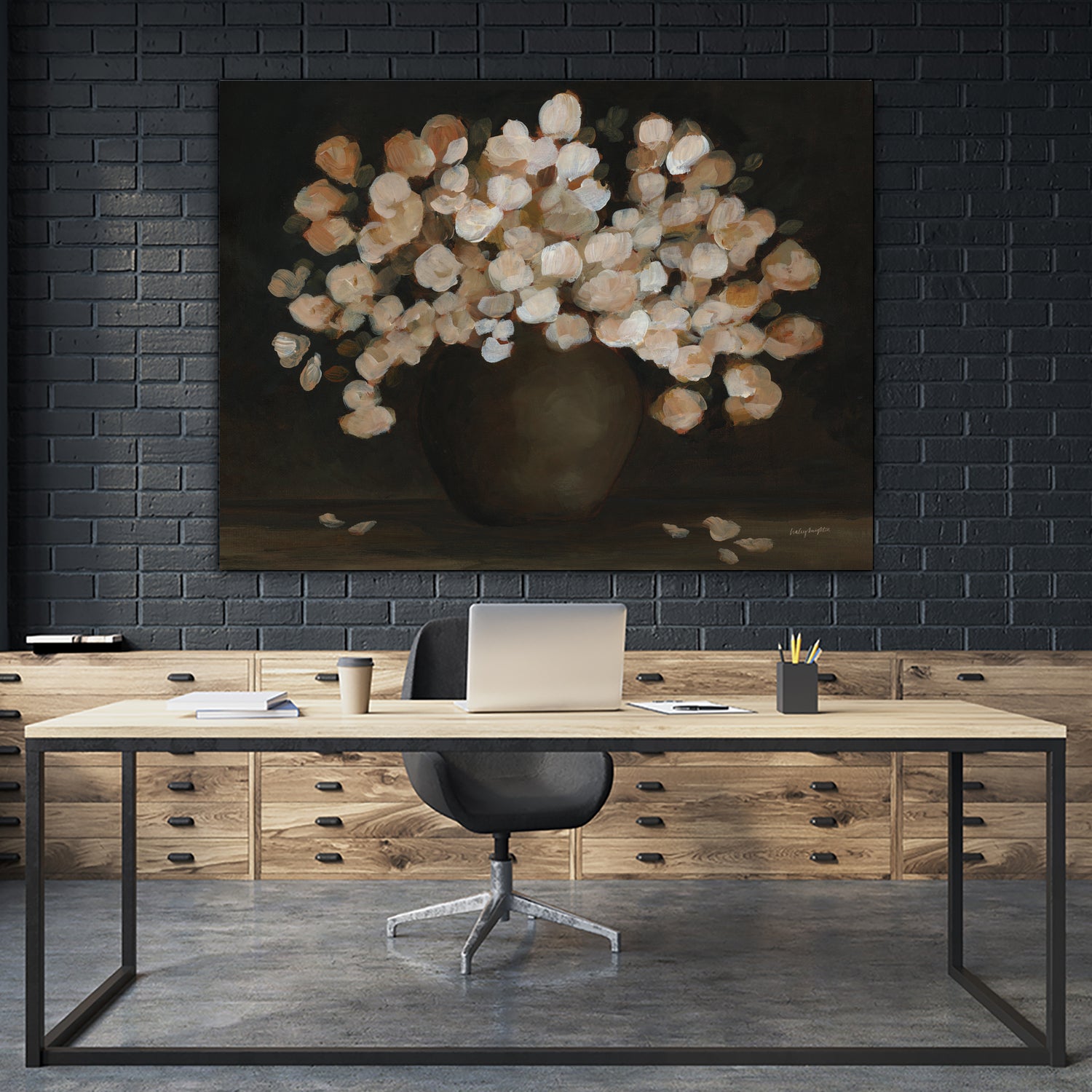 Autumn Floral by Haley Knighten on GIANT ART - abstract