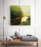 Spring Morning by Julia Purinton on GIANT ART - brown landscape