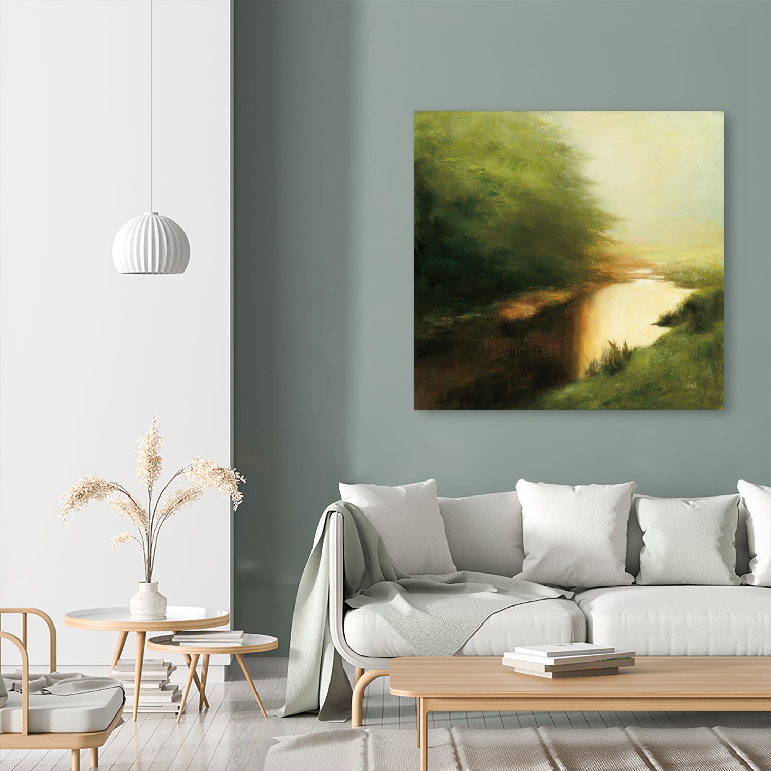 Spring Morning by Julia Purinton on GIANT ART - brown landscape