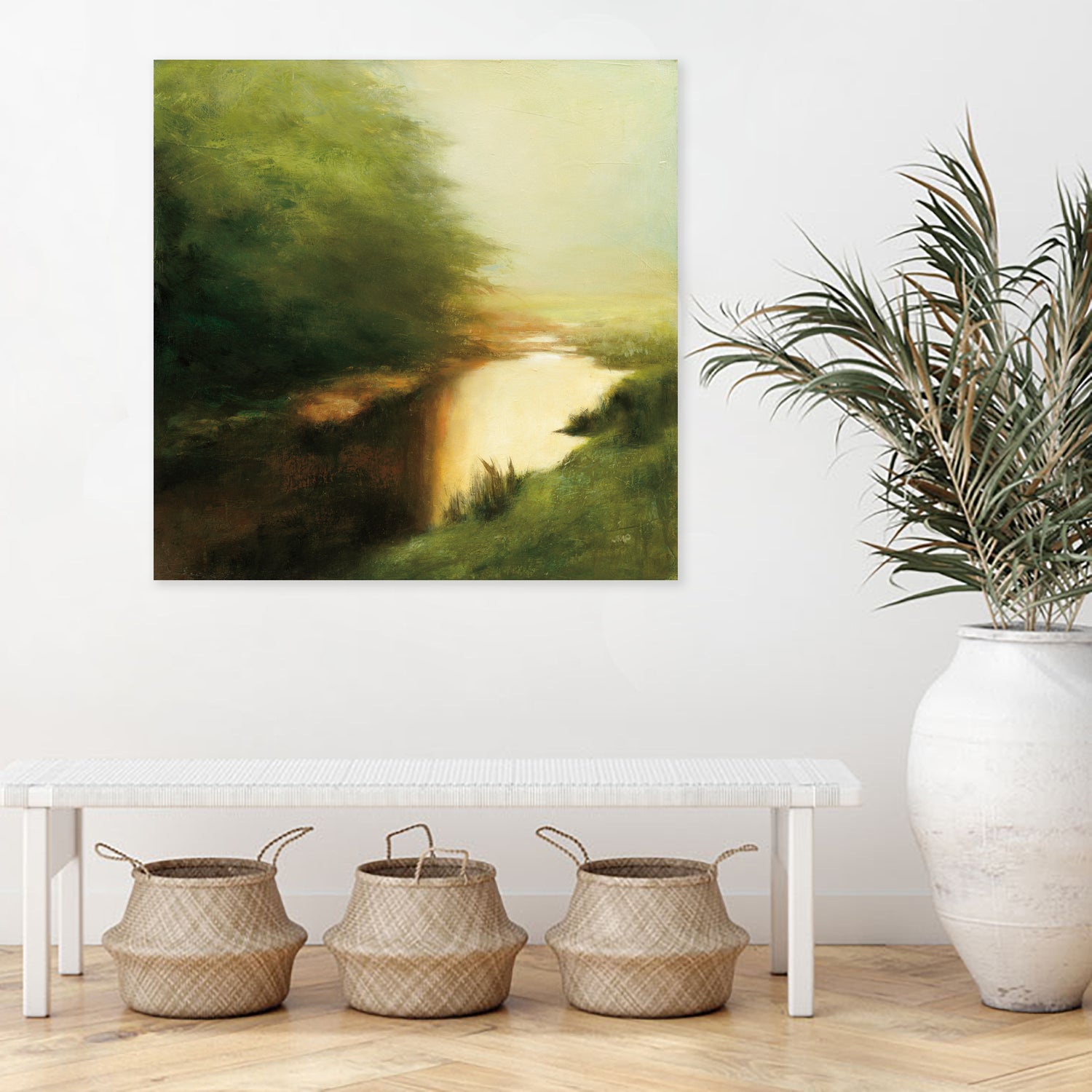 Spring Morning by Julia Purinton on GIANT ART - brown landscape