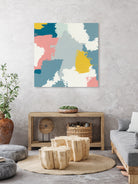 Happy II by Moira Hershey on GIANT ART - blue abstract