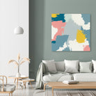 Happy II by Moira Hershey on GIANT ART - blue abstract