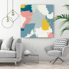 Happy II by Moira Hershey on GIANT ART - blue abstract