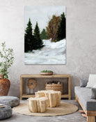 Winter on Grand Mesa by Pamela Munger on GIANT ART - gray brown
