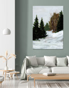 Winter on Grand Mesa by Pamela Munger on GIANT ART - gray brown