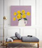 Sweet Yellow by Pamela Munger on GIANT ART - purple botanical