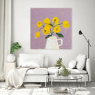 Sweet Yellow by Pamela Munger on GIANT ART - purple botanical