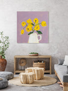 Sweet Yellow by Pamela Munger on GIANT ART - purple botanical