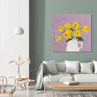 Sweet Yellow by Pamela Munger on GIANT ART - purple botanical