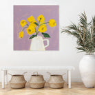 Sweet Yellow by Pamela Munger on GIANT ART - purple botanical