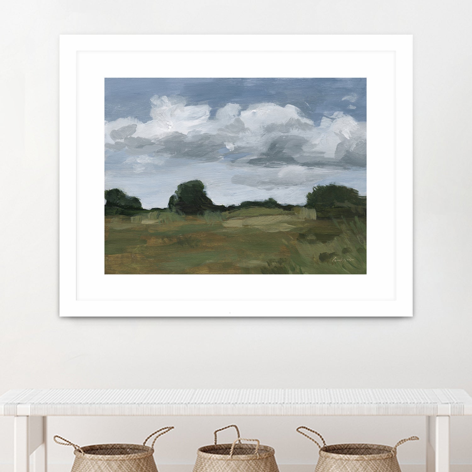 Light April Sky by Pamela Munger on GIANT ART - green landscape mountain