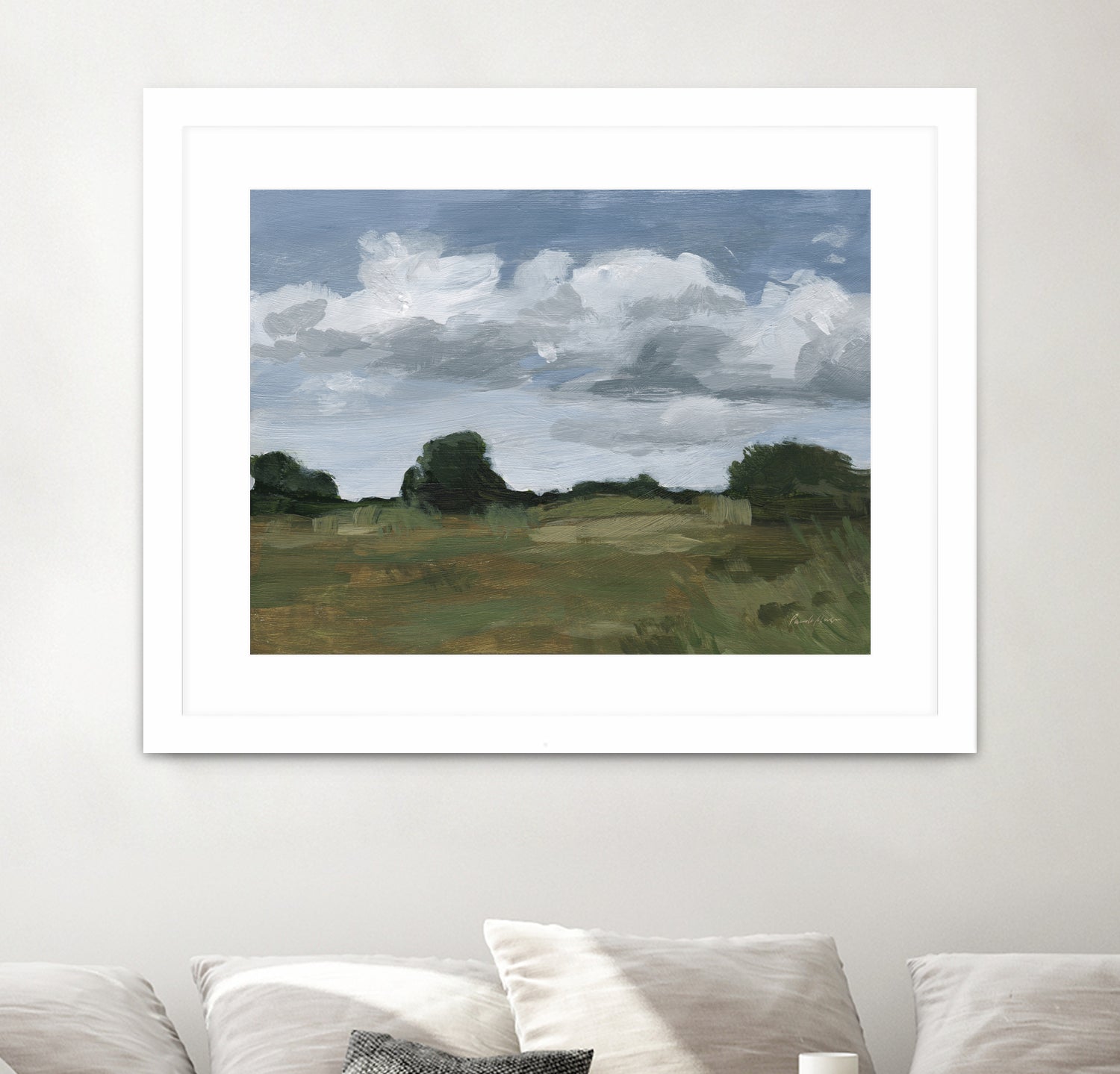 Light April Sky by Pamela Munger on GIANT ART - green landscape mountain