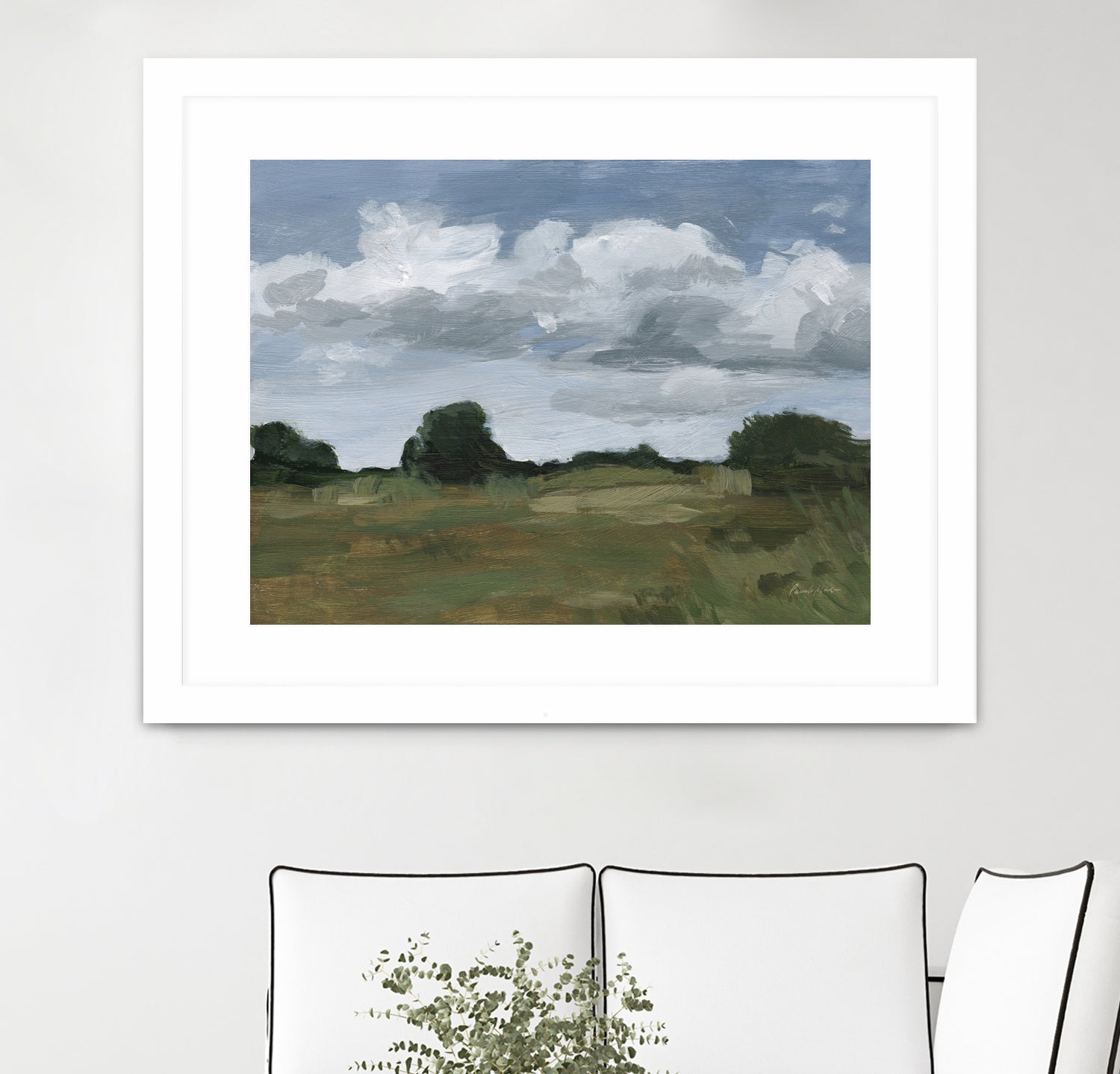 Light April Sky by Pamela Munger on GIANT ART - green landscape mountain