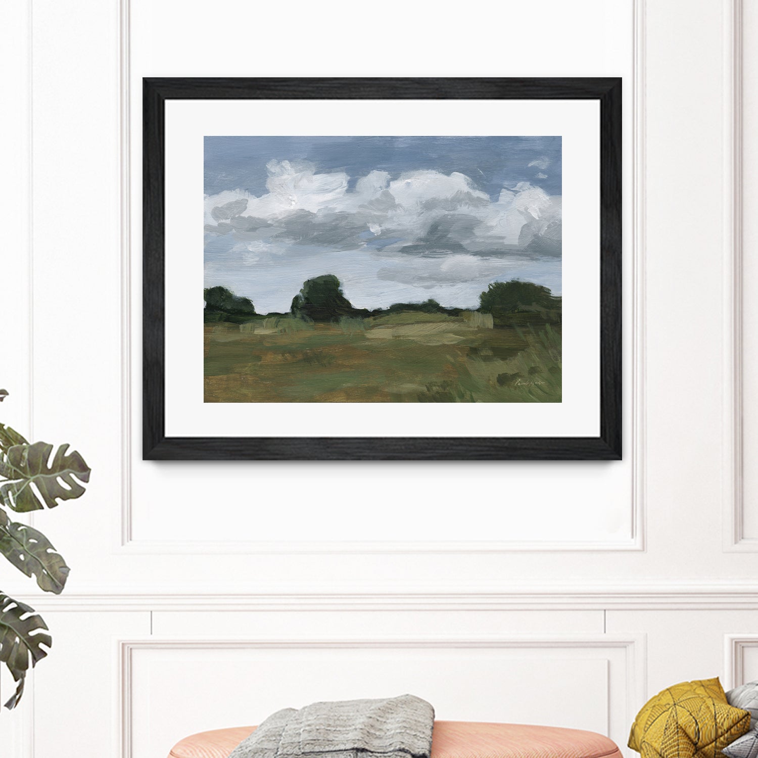 Light April Sky by Pamela Munger on GIANT ART - green landscape mountain