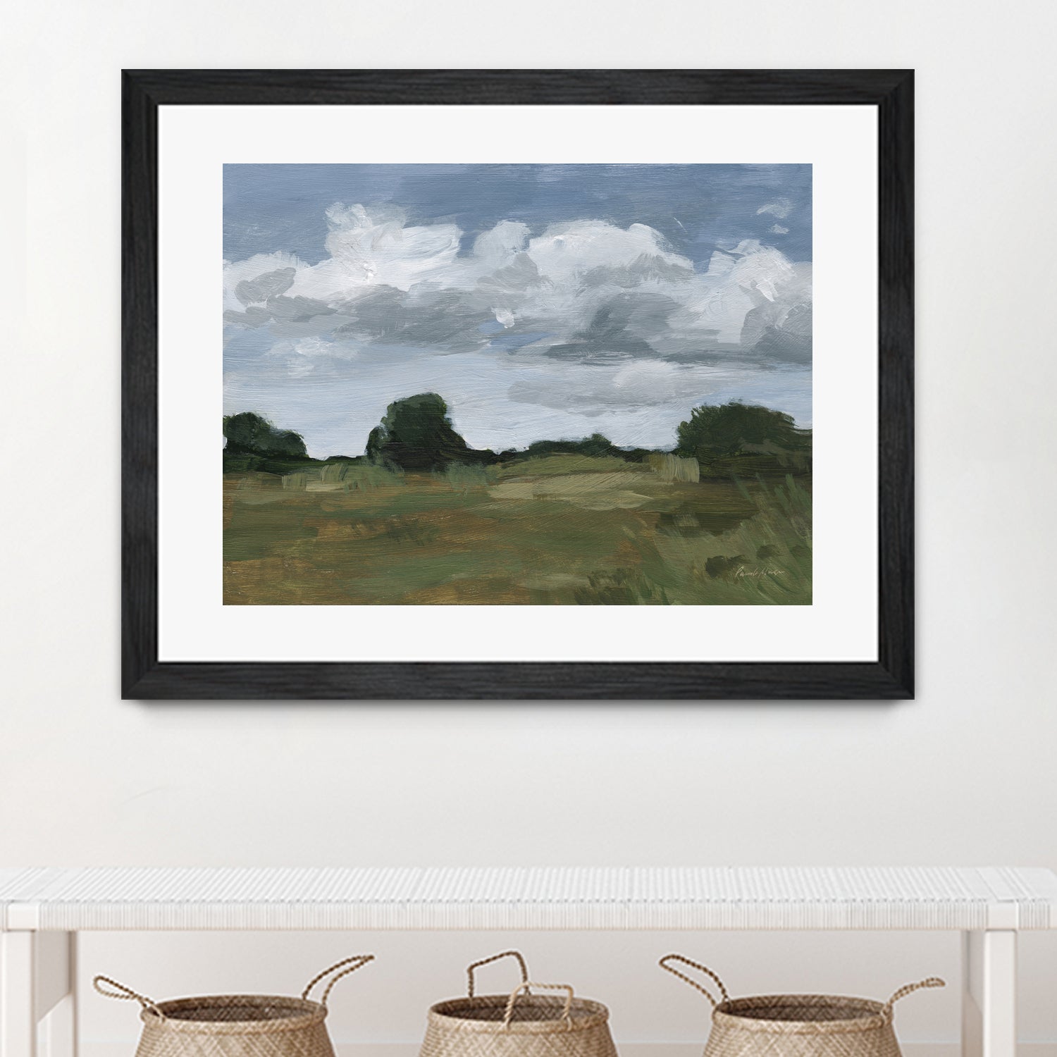 Light April Sky by Pamela Munger on GIANT ART - green landscape mountain