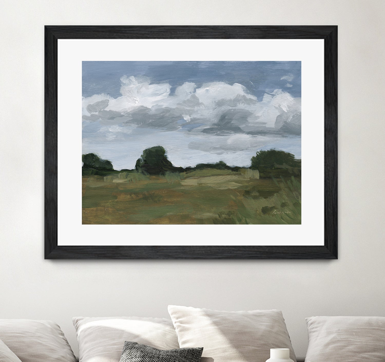 Light April Sky by Pamela Munger on GIANT ART - green landscape mountain