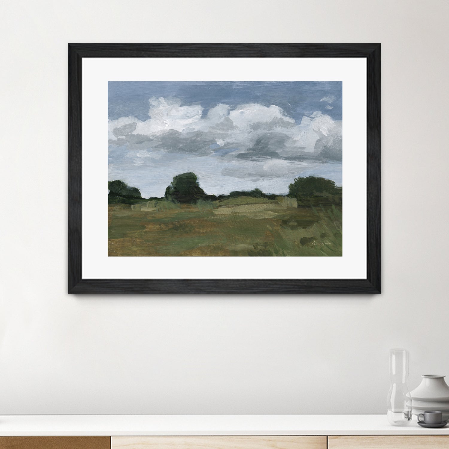 Light April Sky by Pamela Munger on GIANT ART - green landscape mountain