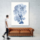 Shibori Coral II by Mary Urban on GIANT ART - blue