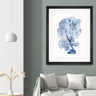 Shibori Coral II by Mary Urban on GIANT ART - blue