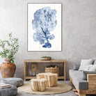 Shibori Coral II by Mary Urban on GIANT ART - blue