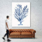 Shibori Coral IV by Mary Urban on GIANT ART - blue