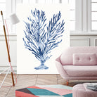 Shibori Coral IV by Mary Urban on GIANT ART - blue