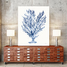 Shibori Coral IV by Mary Urban on GIANT ART - blue