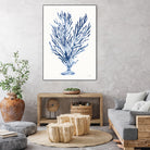 Shibori Coral IV by Mary Urban on GIANT ART - blue