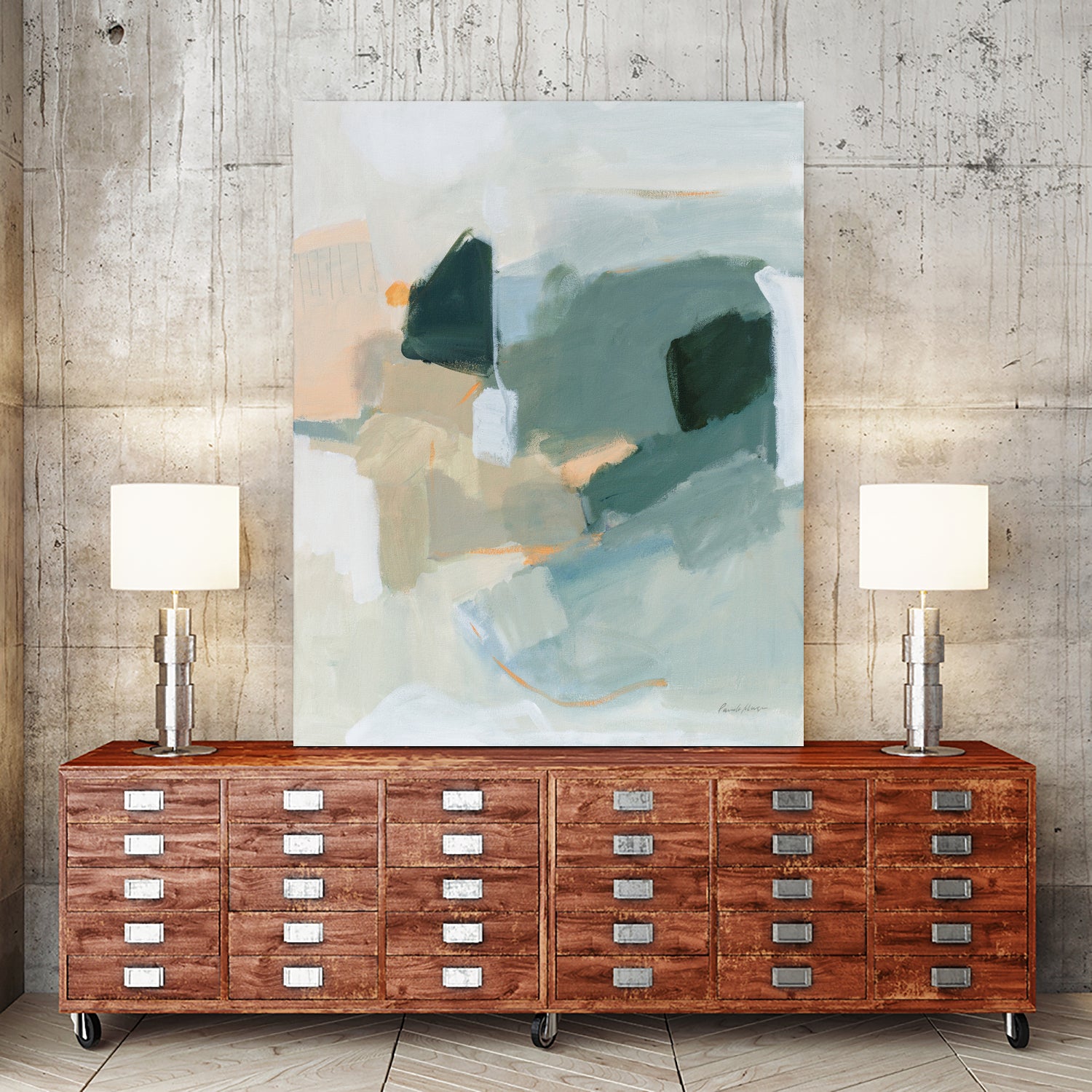 Peak Form by Pamela Munger on GIANT ART - green