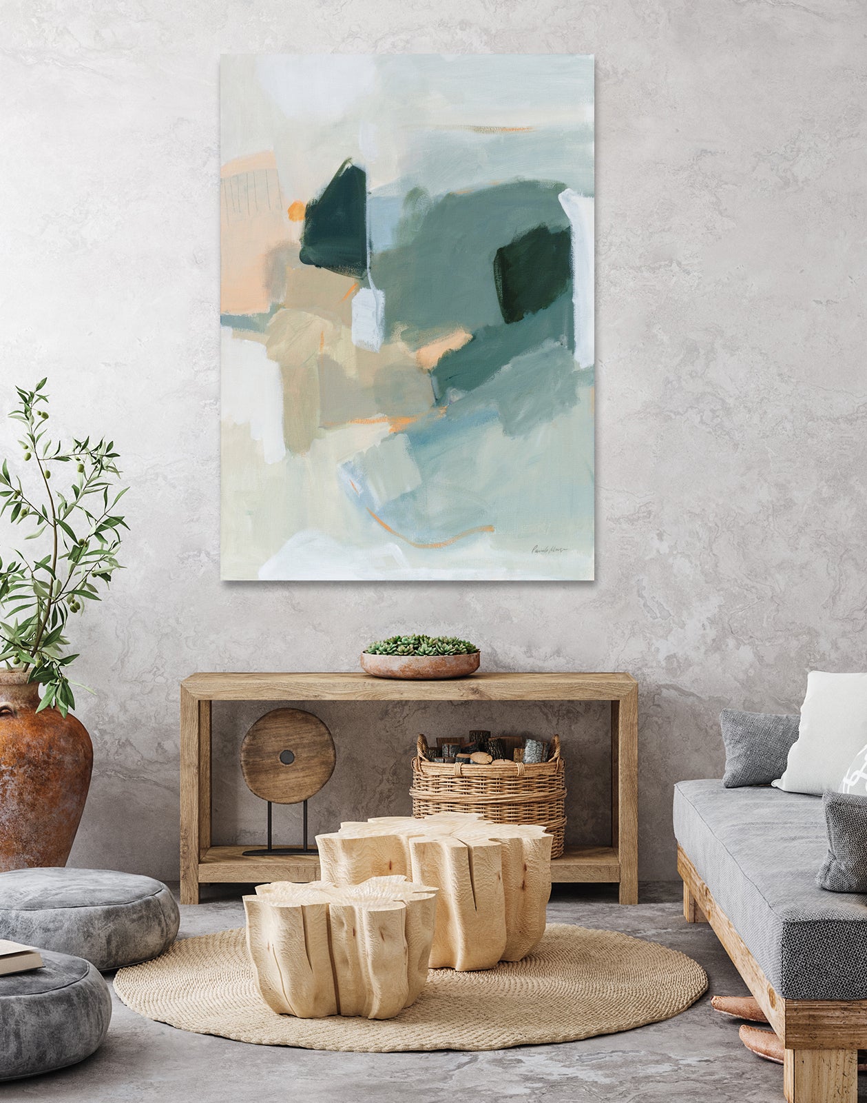 Peak Form by Pamela Munger on GIANT ART - green