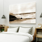 Vintage Landscape Mountainside by Yvette St. Amant on GIANT ART - black