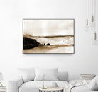 Vintage Landscape Mountainside by Yvette St. Amant on GIANT ART - black