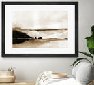 Vintage Landscape Mountainside by Yvette St. Amant on GIANT ART - black