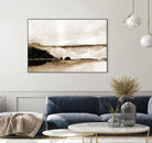 Vintage Landscape Mountainside by Yvette St. Amant on GIANT ART - black