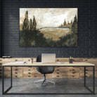 Vintage Rolling Hills by Yvette St. Amant on GIANT ART - black