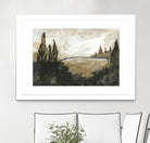 Vintage Rolling Hills by Yvette St. Amant on GIANT ART - black